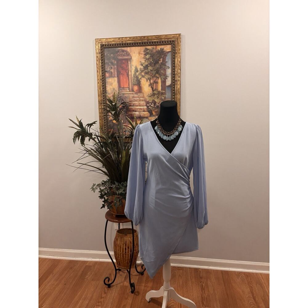 Zesica Women Dress Womens M‎ Boho Vacation Resort Wear Long Sleeve Zip Back